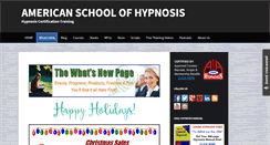 Desktop Screenshot of americanschoolofhypnosis.com